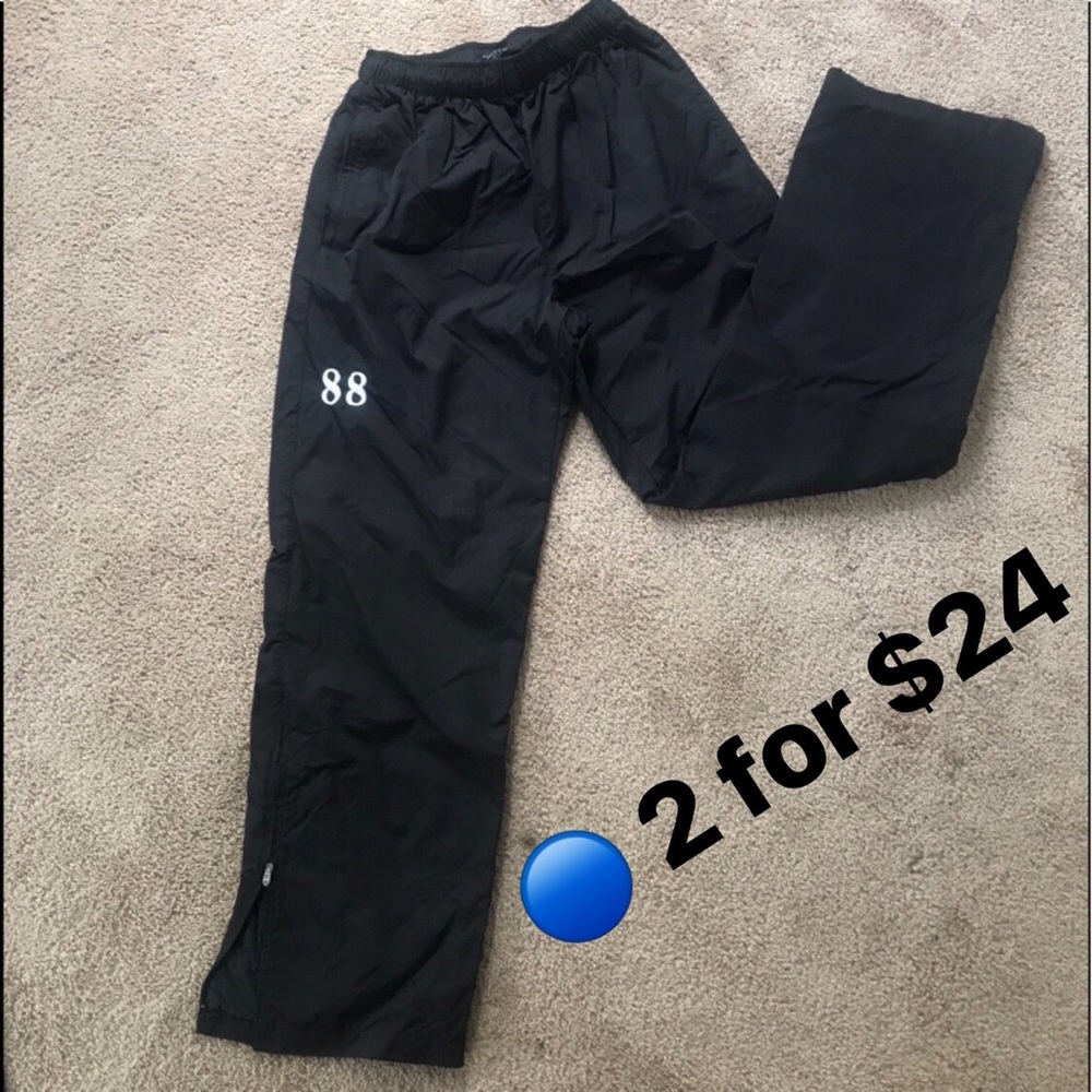 Men’s heavy windbreaker lined pants (S) zip ankle